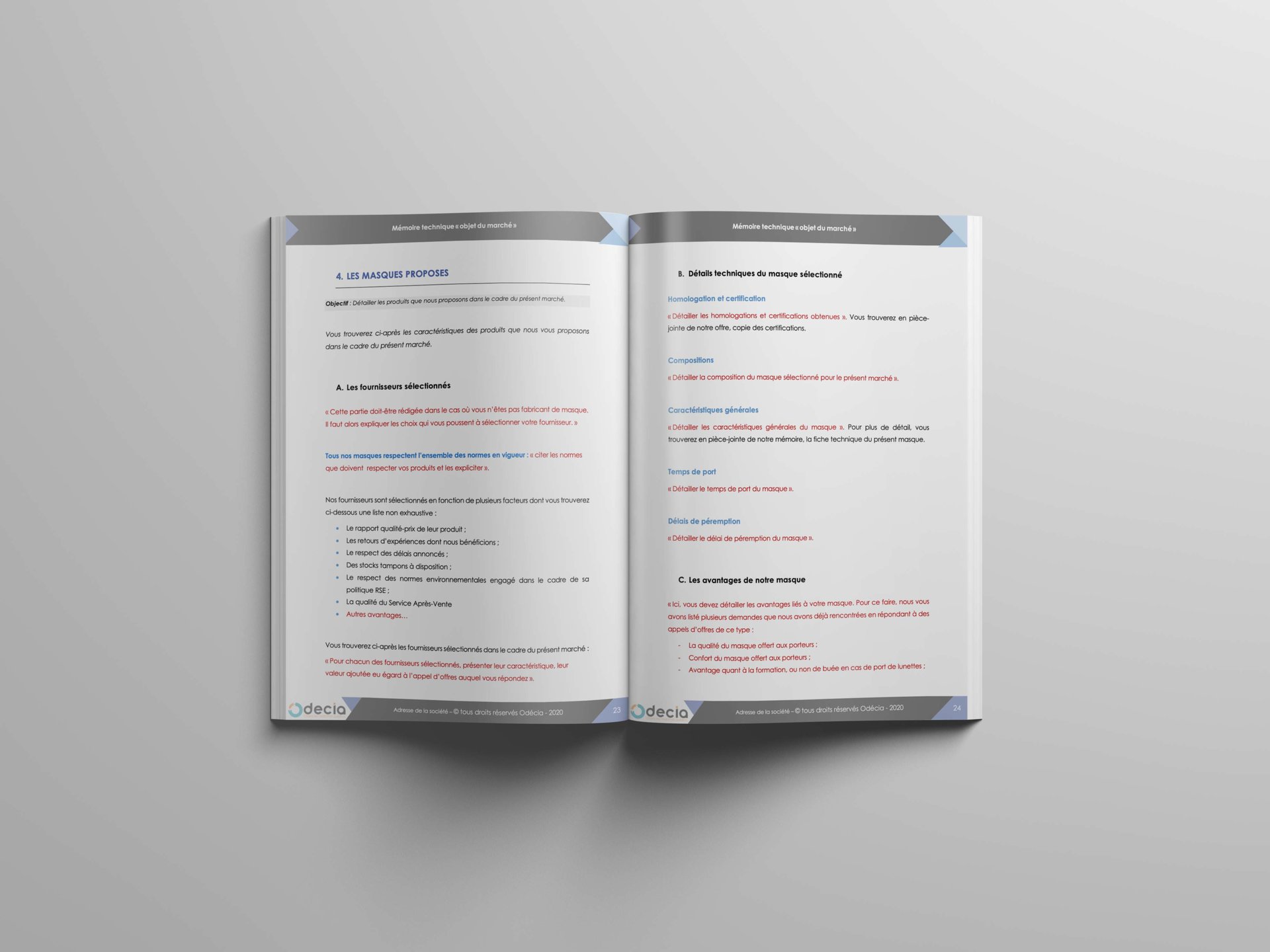 Mémoire technique de fourniture de masques – Image 3