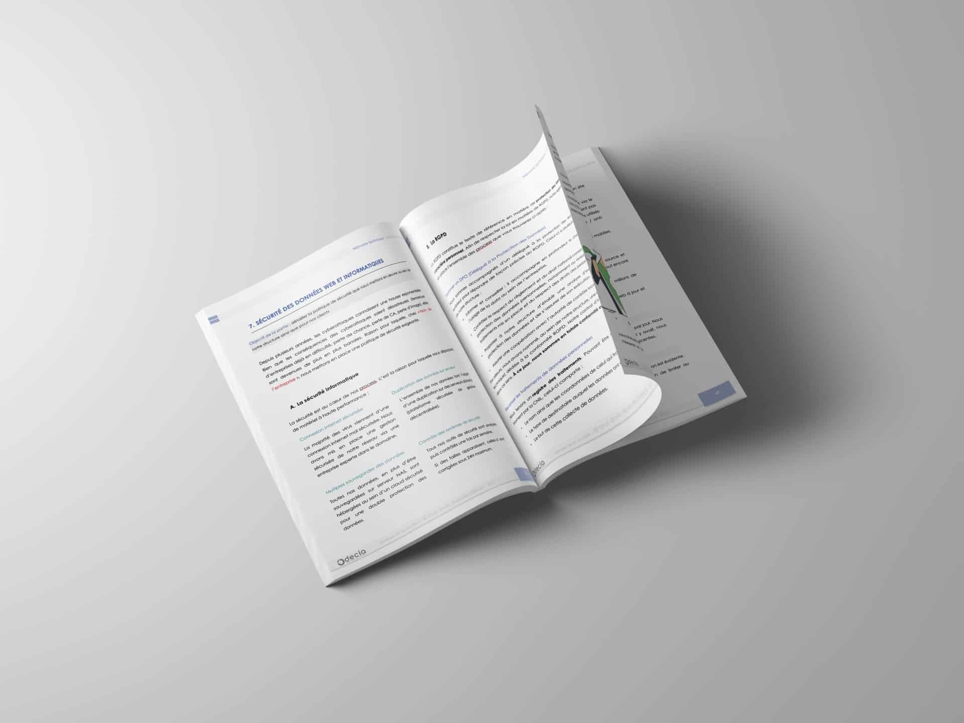 Mémoire technique de communication (site internet) - Sécurité des données