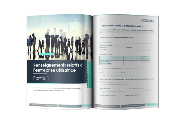 Partie concernant les renseignements administratifs de l'entreprise - PPSPS électricité - Odécia