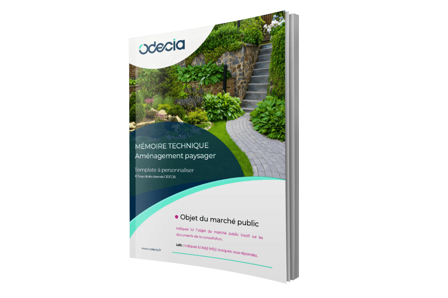 Mémoire technique aménagement paysager - 113 pages de contenu