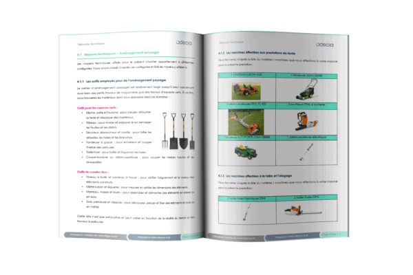 Mémoire technique pour les entreprises spécialisées en aménagement paysager moyens techniques