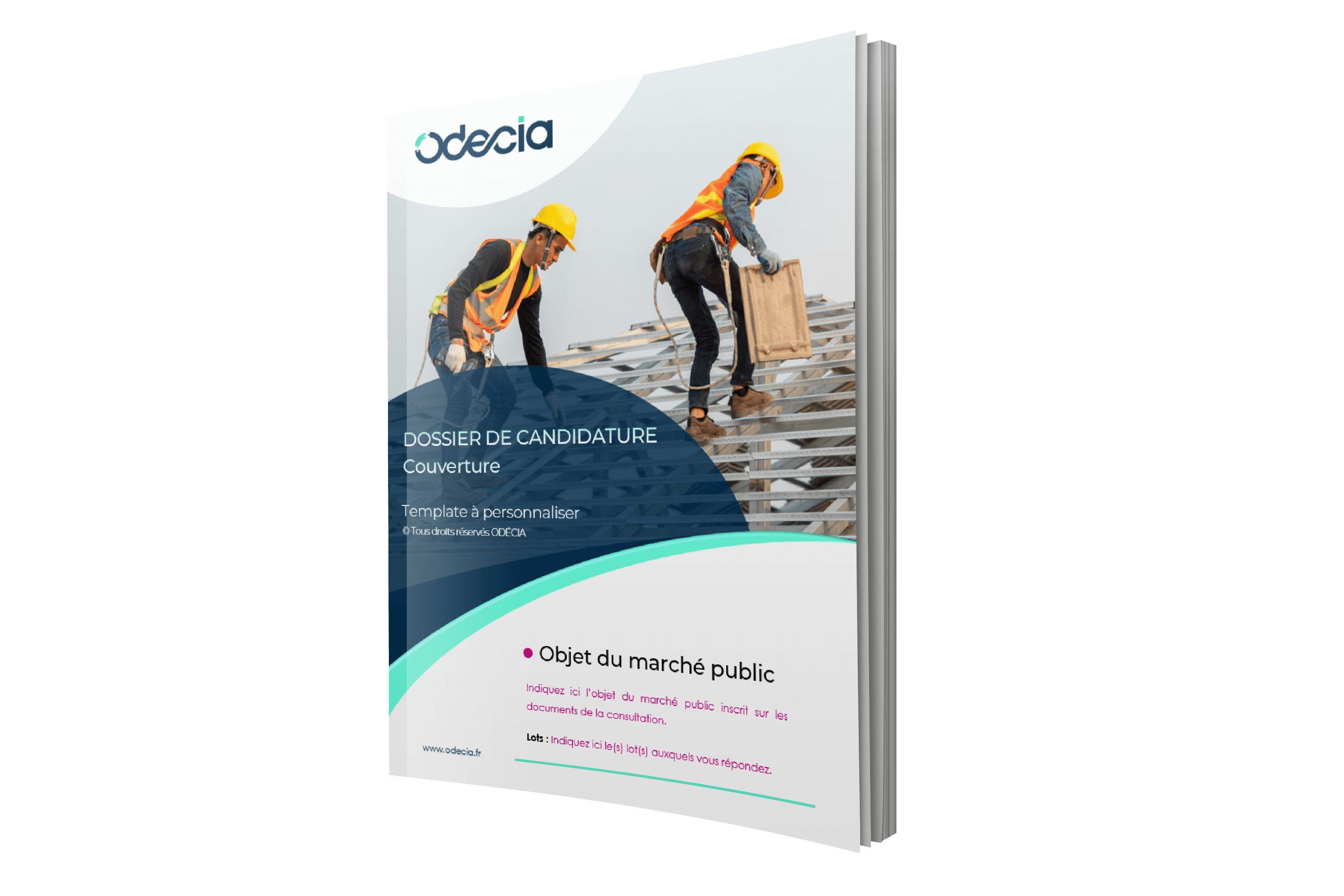 Modèle de Dossier de candidature Couverture – Page de garde – Version PREMIUM