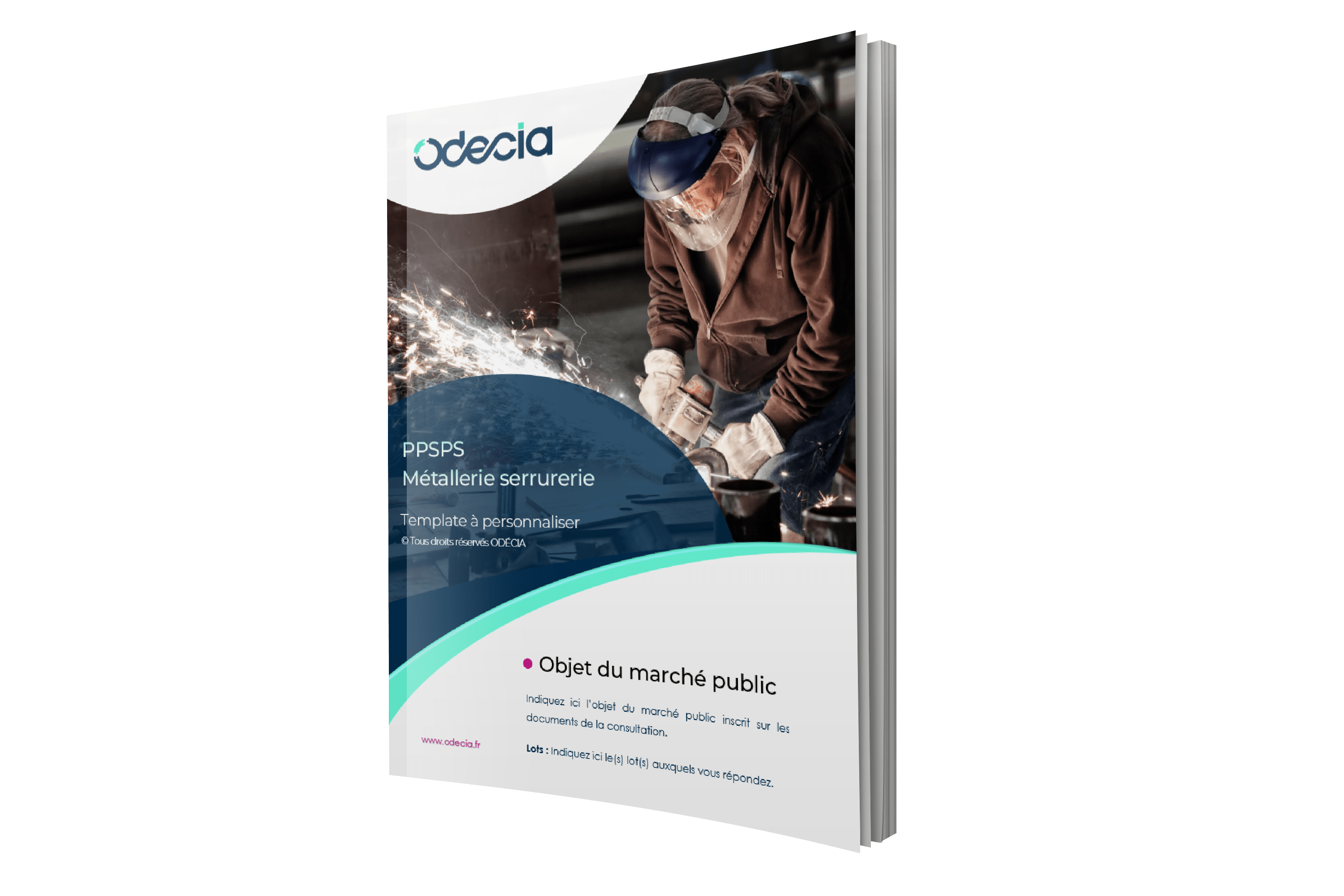 Modèle de PPSPS Métallerie serrurerie – Page de garde – Version PREMIUM