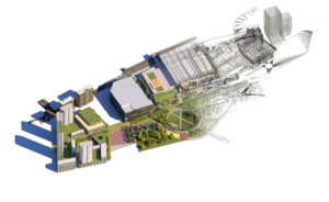 maquette BIM d’une cuve industrielle avec plans pour intégration au DOE