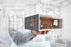 maquette numérique BIM et plan technique utilisés pour la constitution d’un DOE bâtiment