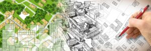 plan d’urbanisme utilisé dans le cadre d’un DOE pour un projet de BTP
