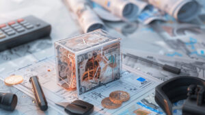Billet de banque représentant la retenue de garantie