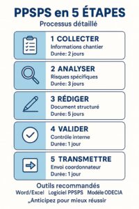 Etapes de rédaction d'un PPSPS