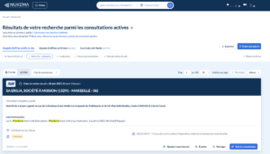 Recherche Nukema - appel d'offres publics