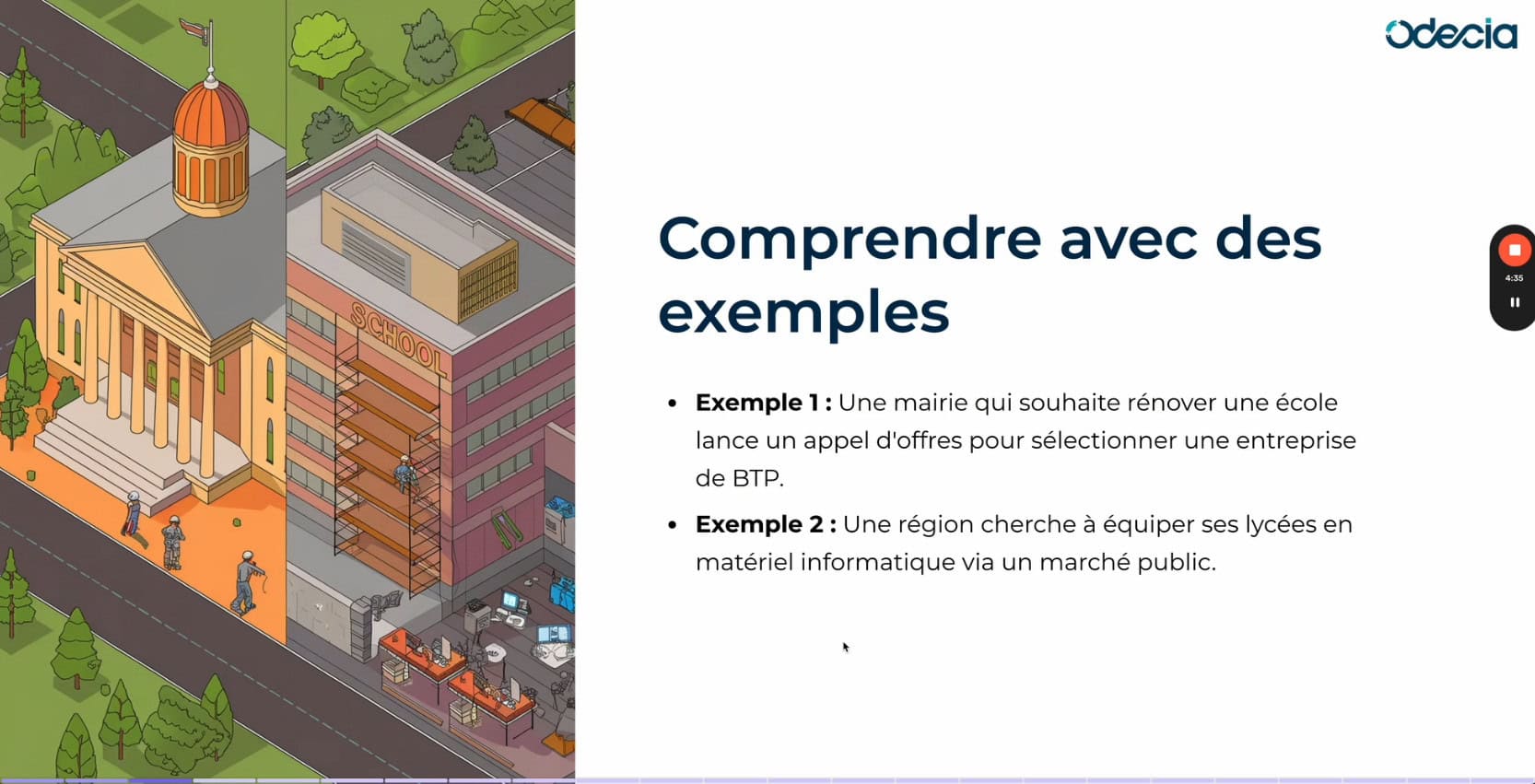 Exemples concrets d’appels d’offres publics : rénovation d’une école et équipement informatique des lycées