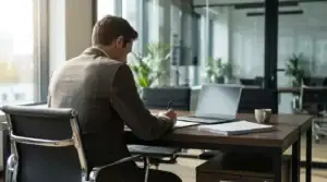 Personne signant un acte d'engagement pour marché public