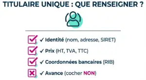 Informations titulaire unique ATTRI1