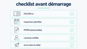 checklist chantier SPS